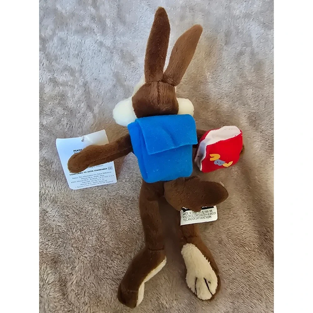 Warner Bros Studio Store 1999 Looney Tunes Wile E Coyote School Day Plush Sept